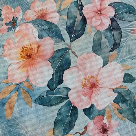 Tela decorativa para exteriores Oxford - Motivo floral I DX5337 (1/5)