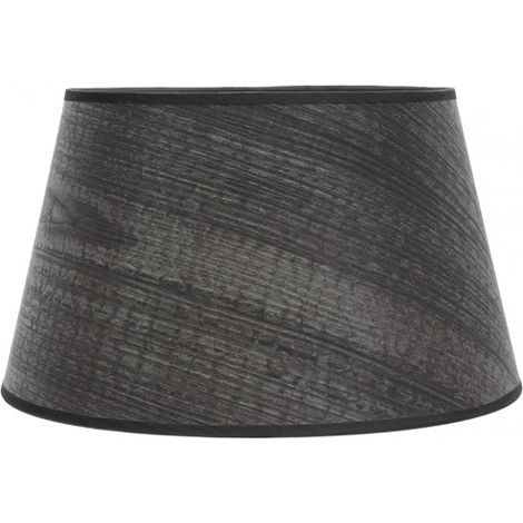 Paralume salma e27 legno nero 45dx35dx30h conico aperto