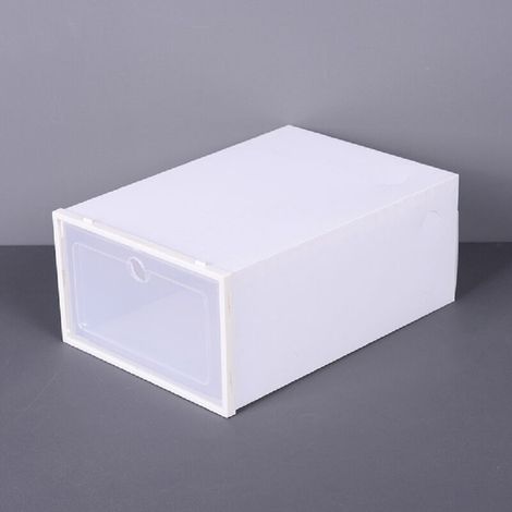 Galozzoit – Transparente Schuhbox aus Kunststoff – Kompakte Aufbewahrung 31 x 20 x 13 cm – Klappe für schnellen Zugriff – Langlebig und robust