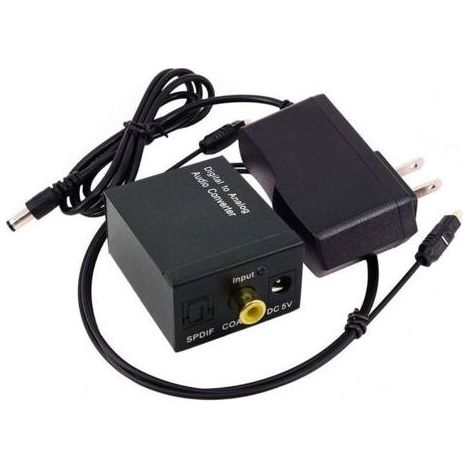Convertisseur Audio numérique vers analogique Coaxial optique numérique Coaxial Toslink vers analogique Rca L/r convertisseur Audio amplificateur (1/5)
