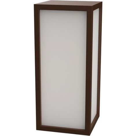 APPLIQUE LED PARETE ESTERNO IP65 MODERNO ATTACCO E27 ANTRACITE BRONZO BIANCO 220 Bronzo