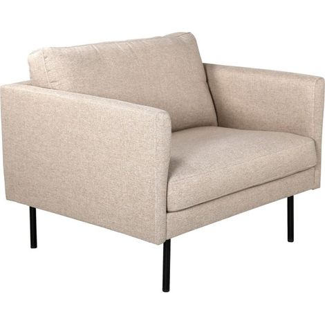 Fauteuil en Tissu "Zoom" 95cm Beige (1/5)