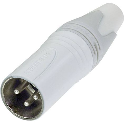 XLR mâle, droit Neutrik NC3MXX-WT Nombre de pôles: 3 blanc 1 pc(s) X39992 (1/2)