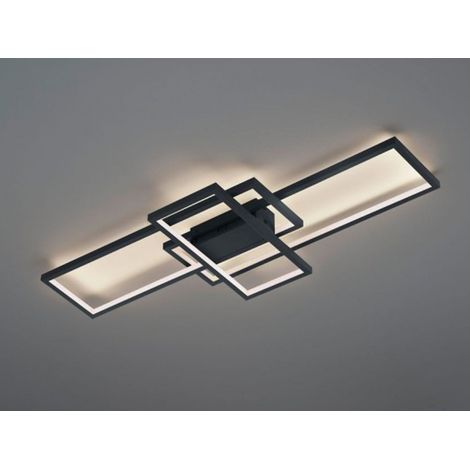 Thiago Led Deckenleuchte 3 Rechtecke L104 cm Anthrazit Trio Lighting (1/5)