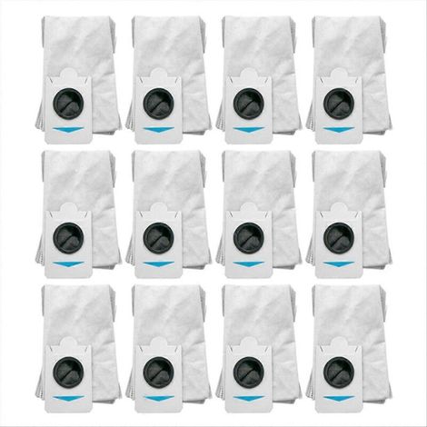 Lot de 12 sacs à poussière pour aspirateur robot Ecovacs T30S Combo T30S (pièces de rechange). (1/5)
