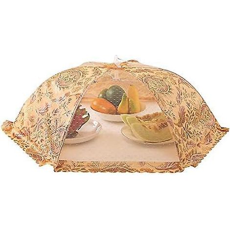 grande Cloche Pliable De 43 43 Cm, En Maille De Haute Qualit, Peut Protger Les Aliments Des Mouches Et Des Insectes, Convient Pour L'extrieur, La (1/5)