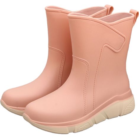 1 Paire Bottes de pluie, imperméables, antidérapantes, mi-mollet, PVC, cuisine, travail, femme(Troisième trimestre : août) (1/5)