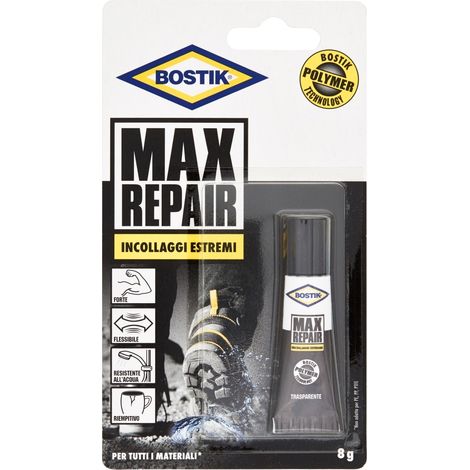 Bostik Max Repair Colla flessibile di Riparazione - Trasparente gr.8 (1/5)