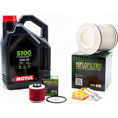Kit Révision Filtres Bougies pour YAMAHA TDM 850 de 1991 à 1996 - MOTUL 5100 10W40 4L