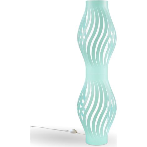Piantana Moderna Helios Polilux ® Verde Pastello 2 Luci E27 H123Cm (1/2)