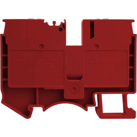 Connettore a ganasce, rosso, 10 mm², 1P, morsetto a vite (1/3)