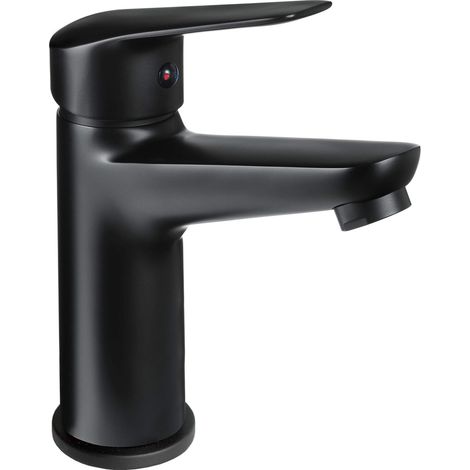 Miscelatore lavabo in ottone finitura nera - Karto