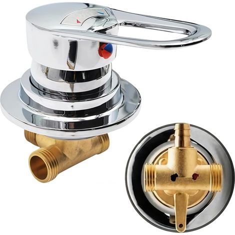 Shower Mixer Tap Brass Body Suitable for Shower Cubicles (1/5)