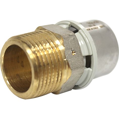 Arcanaute – Raccord multicouche à sertir TH – Droit mâle 1" (26/34) – Ø32x3,0 – Compatible avec tous diamètres de tubes – Pour chauffage et sanitaire (1/4)