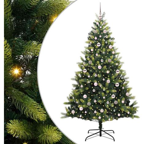 Arbre de Noël  Sapin de Noël artificiel en silicone flexible 300 LEDs 210 cm (1/5)