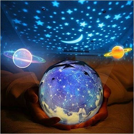 Sternenprojektions-Nachtlicht für Kinder, romantische Sternenprojektorlampe für Geburtstagsfeierdekorationen für Kinder, Spielzeug, Schlafzimmer, Wohnzimmer, Weihnachtsgeschenk, ca.