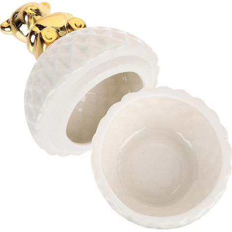 Coffret rangement bijoux en céramique motif animalier, boîte multi-usages pour bracelets, bagues et articles divers, organisateur pour maison et mariage (1/5)