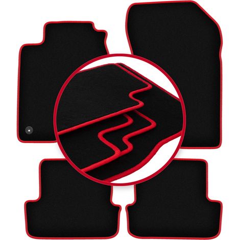 Alfombrillas CARLUX-RED para Renault Laguna III Coupé (2007-2015)