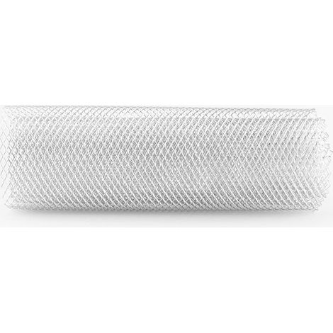 GARRYFIZH Grille de calandre universelle en alliage d'aluminium 6x12 mm, motif losange, pour pare-chocs et carrosserie.