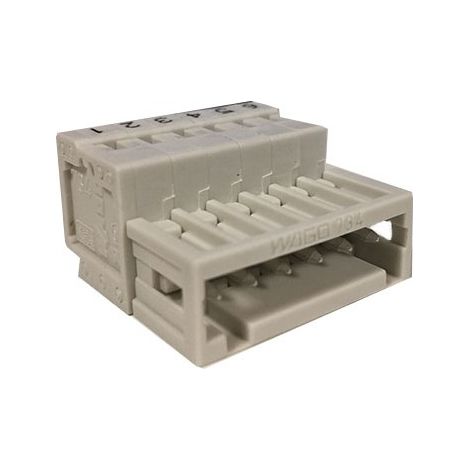 Wago 734-306/000-044 3.5mm 6 Way Pluggable Terminal Block 28AWG to 14AWG, 1.5mm≤ Maintained, 10A