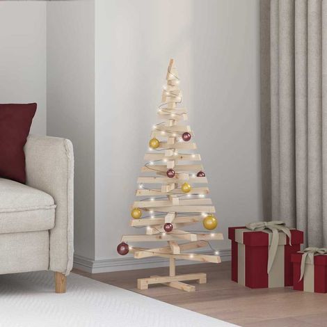 Christmas Trees KOTKA 120 cm Solid Pine Wood Natural vidaXL (1/5)