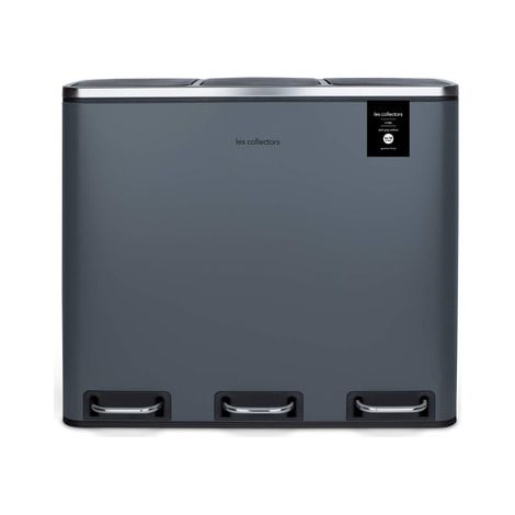 Les collectors n°984 poubelle de tri à pédale 54L gris mat edition (1/5)