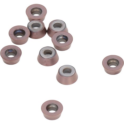 10-teiliges Set aus Hartmetall-Dreheinsätzen für Drehmaschinen, Fräsmaschinen und CNC-Werkzeuge zum Austausch (RDMW1204MOEP) (1/5)