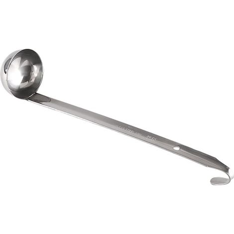 Suppenkelle – 1 Stück – Edelstahl – Langer Griff – Für Küche und Outdoor-Aktivitäten – 25 cm bis 34,5 cm (1/5)