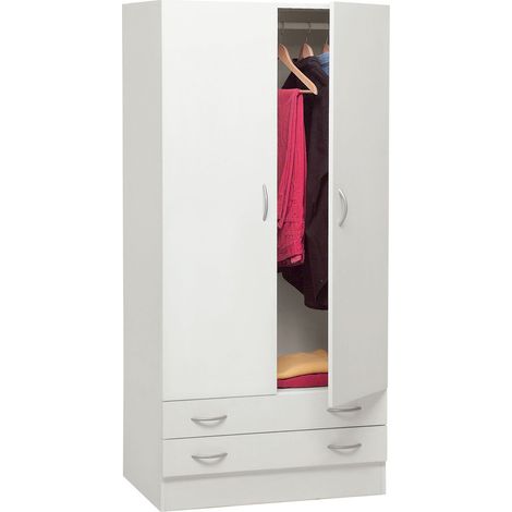 ARMADIO ESPRESSO 2 ANTE 82X47XH184CM BIANCO. (1/4)