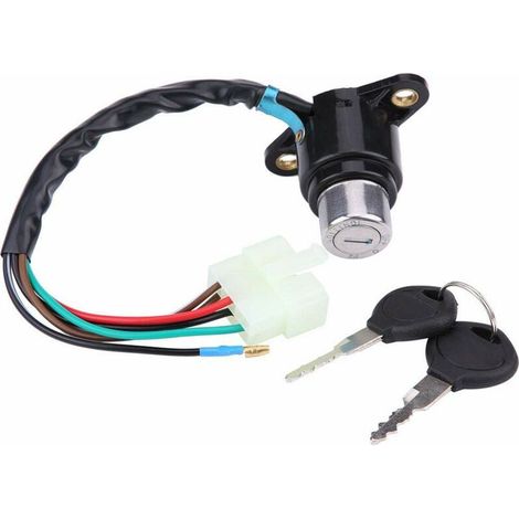 Llave de encendido CREA, cerradura de interruptor de llave de motocicleta con llave desbloqueada para interruptor de llave CB/CM 400/450 (1/5)