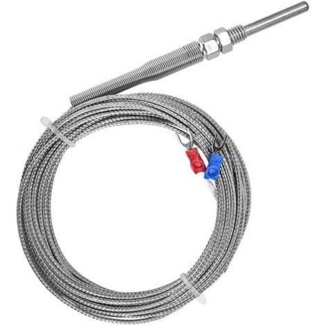 ALLIANDISSonde de température thermocouple type K à filetage M8, 30 mm, 0-400 °C (5 m) (1/5)