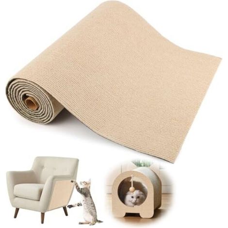 Griffoir pour chat 200 x 40 cm, protection autocollante pour canapé, tapis à griffer à découper soi-même, tapis à griffer pour canapé et meubles