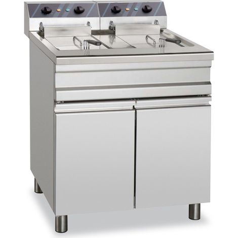Friteuse électrique - 14+14L - Avec meuble - Arilex