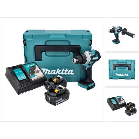 Perceuse à percussion 18V LXT (2x4,0 Ah) en MAKPAC - MAKITA DHP486RMJ (1/5)