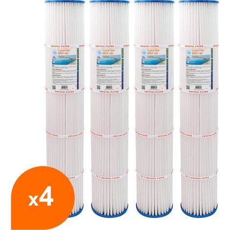 Filtre Crystal Filter® SPCF-120 - Compatible Pentair® QUAD DE 100 (lot de 4) (1/5)