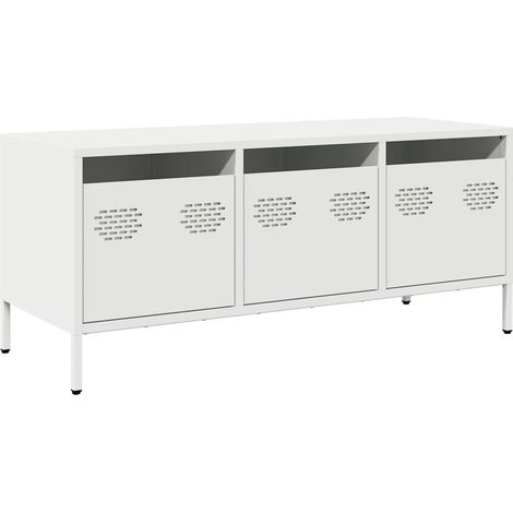 Maison Exclusive - TV-Schrank Weiß 101,5x39x43,5 cm Kaltgewalzter