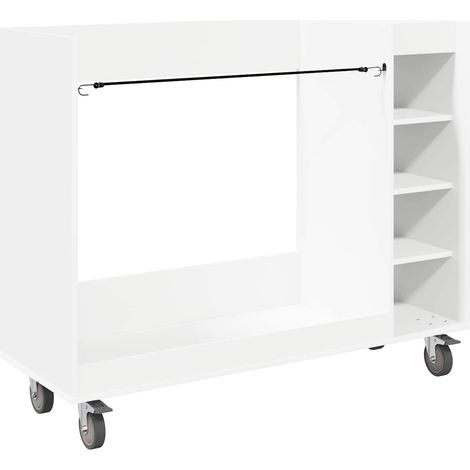 Maison Exclusive - Armadio per Golf con ruota Tinta unita Bianco 120 x 45 x 98 cm