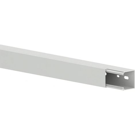 Kabelkanal ggk lfg kanal 40x40 lichtgrau Montageöffnungen PVC