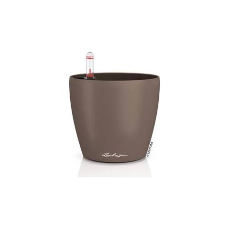 Lechuza Übertopf Kunststoff Classico Color 12 Komplettset Ø 15 x 14 cm muskat Blumentopf