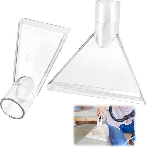 2 Pièces Embout Aspirateur, Aspirateur Buse, Suceur Aspirateur, Embout Aspirateur Voiture Brosse Aspirateur Embouts D'aspiration Transparents Adaptateur Embout Aspirateur (1/5)
