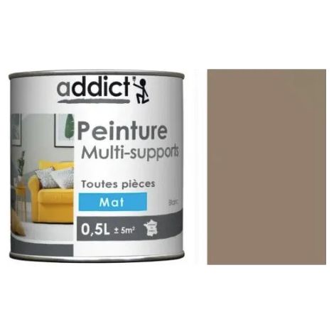 Acrylfarbe für verschiedene Untergründe, Kiesel matt , 0,5 Liter.