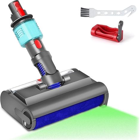 Spazzola per pavimenti per aspirapolvere motorizzate a secco e a umido V7, V8, V10, V11 e V15 con spia verde per la pulizia e il lavaggio di pavimenti duri – WELLNGS