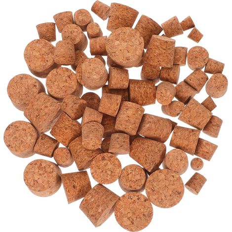 Lot de 80 bouchons liège, étanches pour bouteille et carafe (1/5)