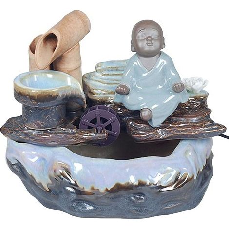 Mini-Fontaine d intérieur moine bouddhiste 27 cm