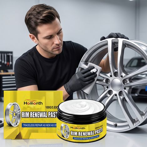 Felgenaufbereitungspaste für Autofelgen – Kratzerentfernung, Polieren, Reinigen, Aufbereiten und Verschönern – 100 g -- DTEKGAZ (1/5)