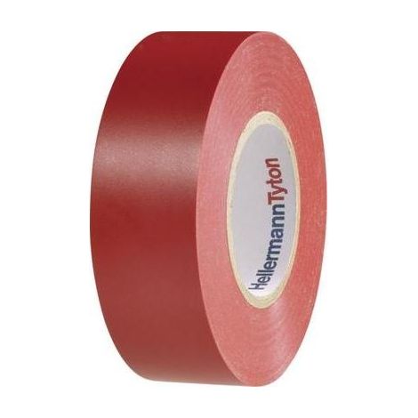 HellermannTyton HelaTape Flex 1000+ cinta aislante roja 19mm x 20m