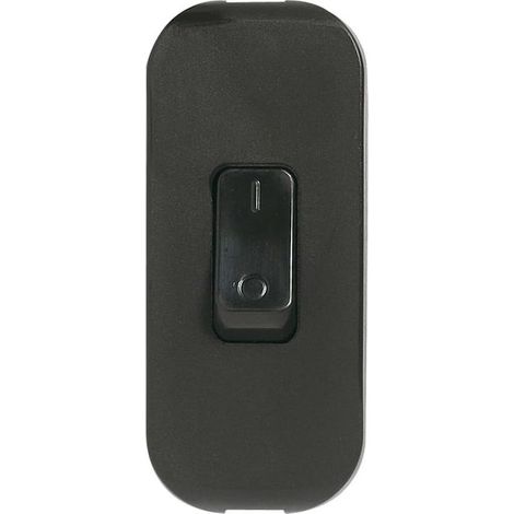 Interrupteur Mural pour Lampe, 250V, Noir - Commutateur Électrique Simple et Élégant, Référence 040194E