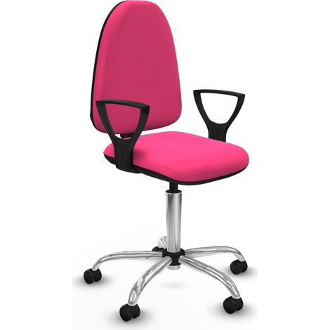 Piqueras y Crespo Aýna chaise de bureau rosa ergonomique (1/2)