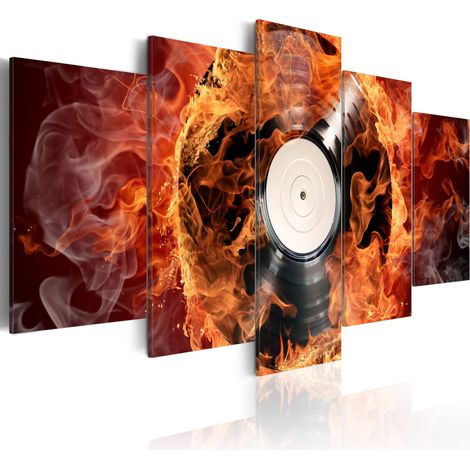 Quadro - Vinile ardente - 100x50 (1/4)