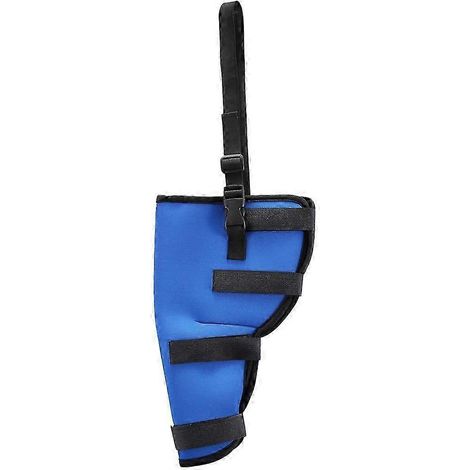 Bandage de soutien pour l'articulation du jarret de la patte arrière du chien, protège la plaie du jarret de la patte arrière du chien-Right Hind Leg-Blue S